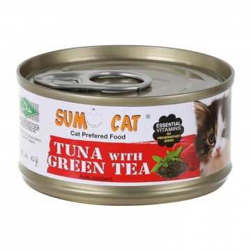 Sumo Cat Canned Food Tuna w/ Green Tea Jelly 80g x24